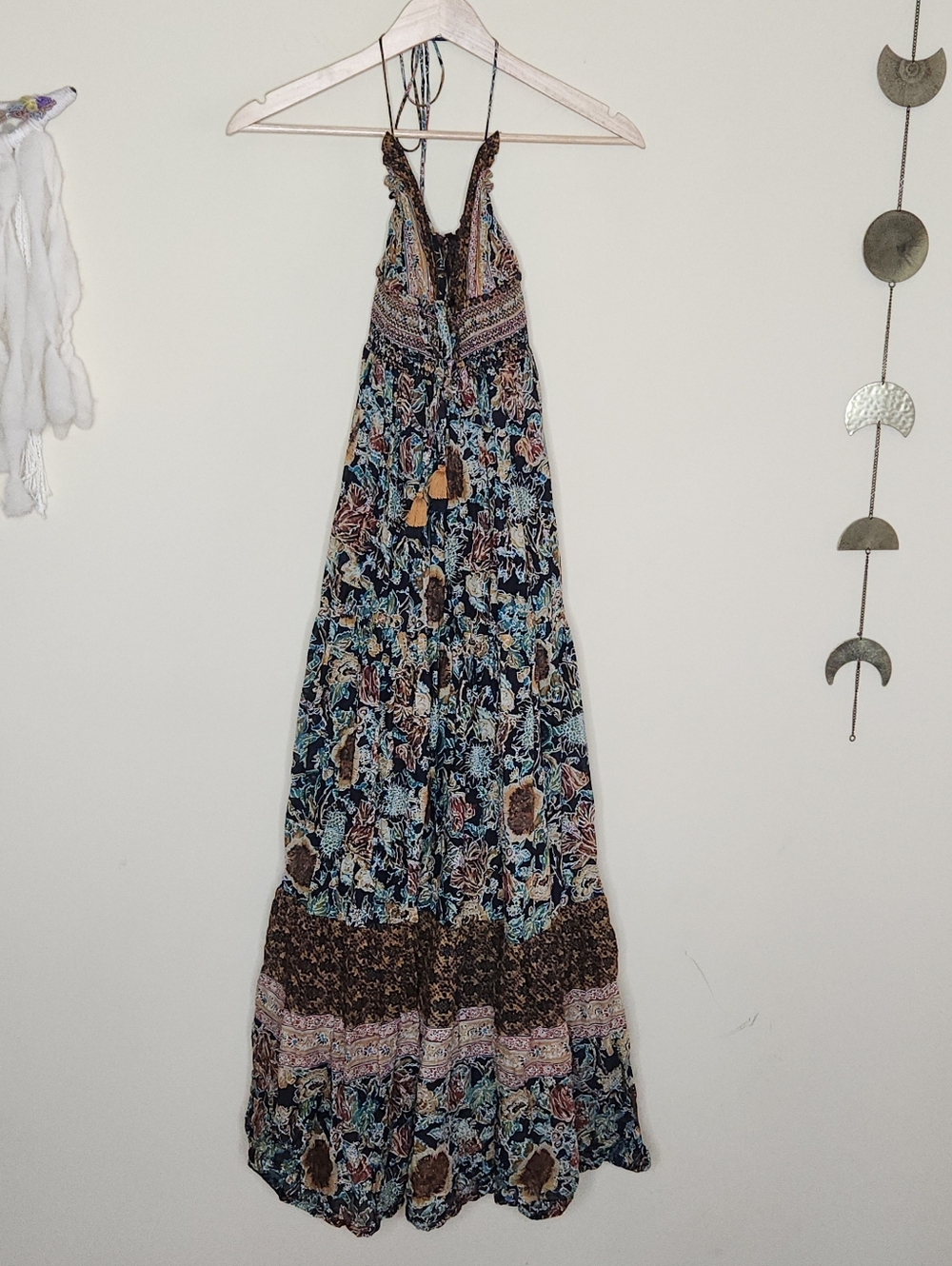 Free People Real Love Maxi Dress in Twilight Combo XS - Picture 8 of 14